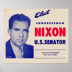 Poster O vintage elege o senador de Nixon do congressista