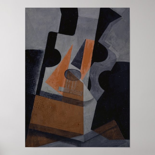 Poster O Violão (Vida Estática com Violão), 1916 (Frente)