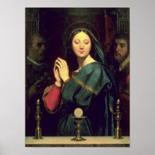 Poster O Virgin com o anfitrião, 1841