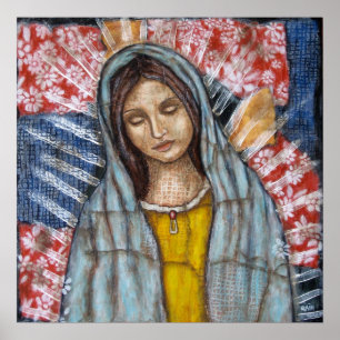 Póster O Virgin de Guadalupe
