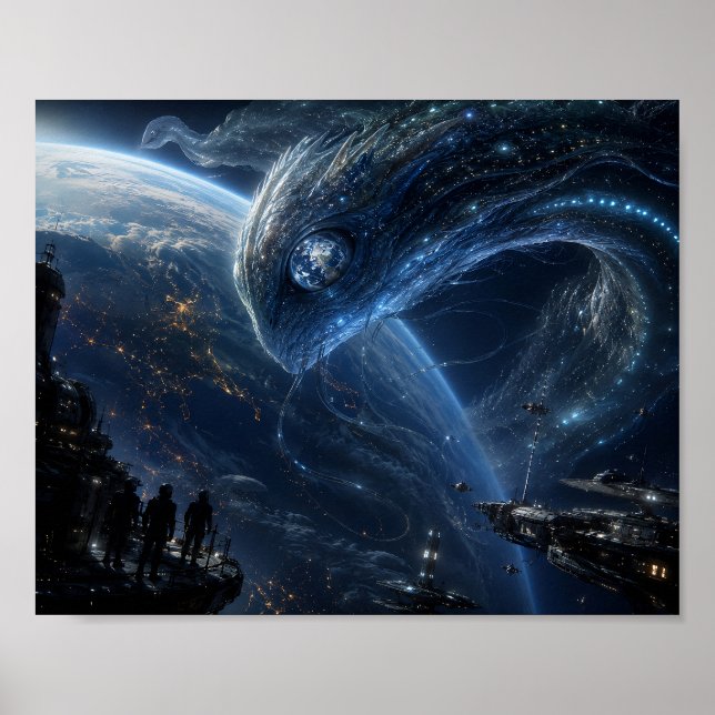 Poster O Visitante Acima da Terra (Frente)