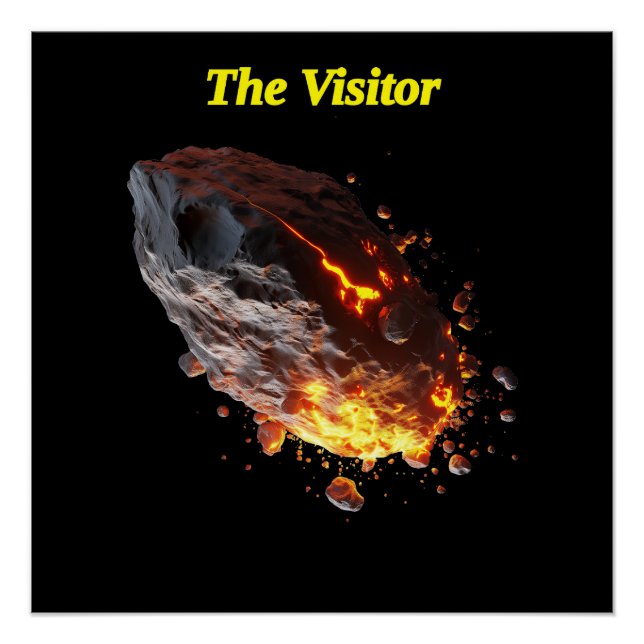 Póster "O visitante", "Space Rock" de histórias do espaço (Frente)