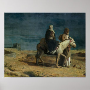 Póster O vôo da espada de Herod, 1880 (óleo em c