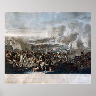 Poster O vôo de Napoleon da batalha de Waterloo