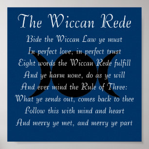 Poster O Wiccan Rede (versão curta)