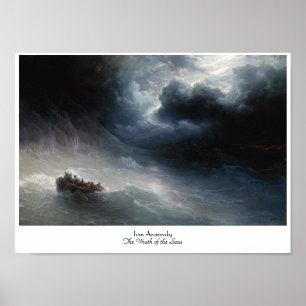 Poster O Wrath do seascape de Ivan Aivazovsky dos mares