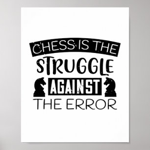 Poster O Xadrez É A Luta Contra O Erro
