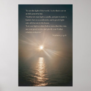 Póster O YE é a luz do mundo