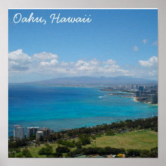Póster Oahu, Havaí