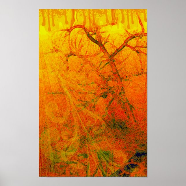 Póster Oak torcido girado - Personalizado (Frente)