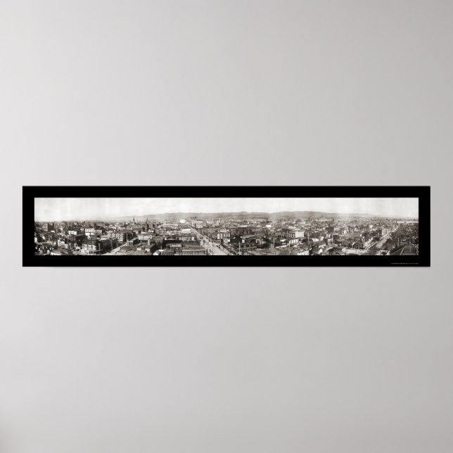 Poster Oakland, CA Foto 1908 (Frente)