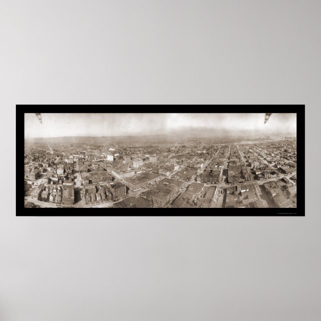 Póster Oakland, CA Panorama Foto 1909 (Frente)