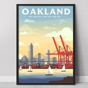 Poster Oakland Califórnia Antiga
