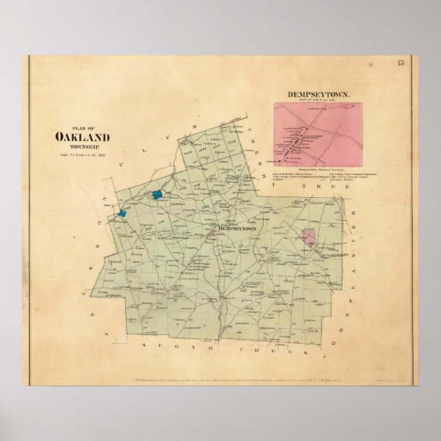 Póster Oakland Township (Frente)