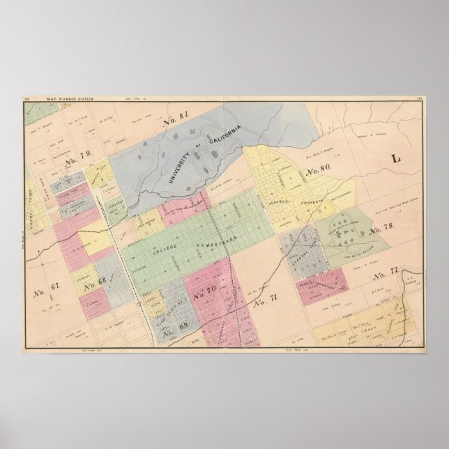 Póster Oakland, vizinhança 16 (Frente)