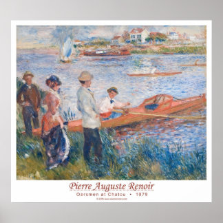 Poster Oarsmen em Chatou ・ 1879