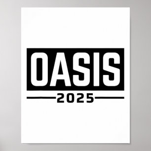Poster Oásis 2025 Califórnia Ca Lembranças 