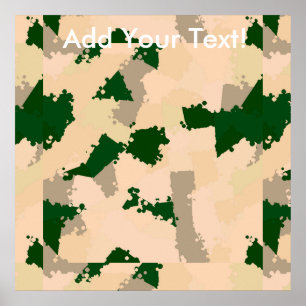 Póster Oásis Camo do deserto