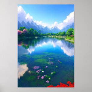 Poster Oásis de Blue Mountain