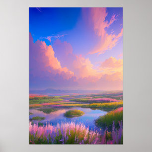 Poster Oásis de Campo Flor