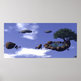 Póster Oásis Flutuante