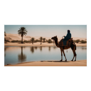 Póster Oásis no deserto