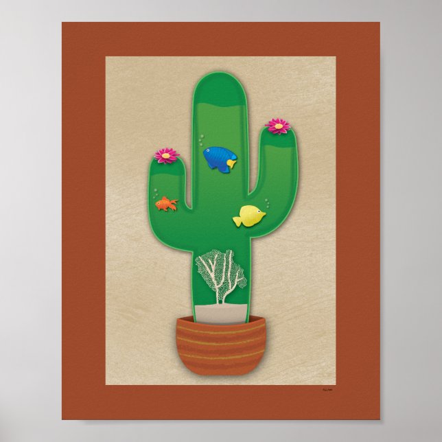 Poster Oásis Tropical (Frente)