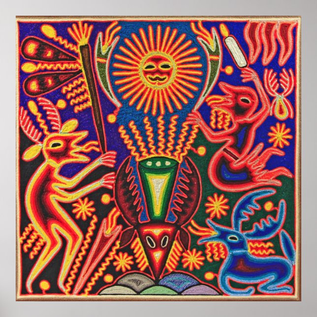 Póster Oaxaca México México Maia Mexicano Viagem (Frente)