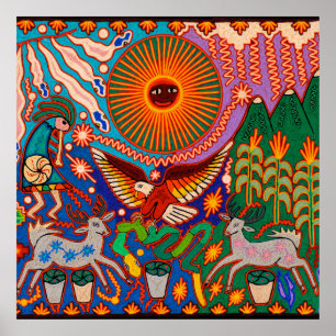 Póster Oaxaca México, México, México, Maia Tribal Art 