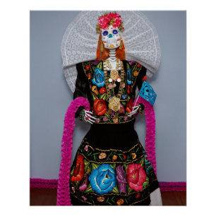 Póster Oaxacan Calavera Catrina