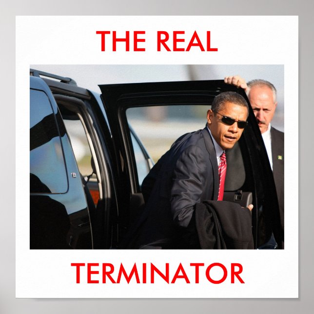 Póster obama20_16857033, O REAL, TERMINADOR (Frente)