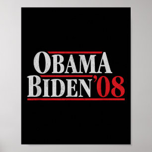 Poster Obama 08 Shirt - Campanha Retroativa Obama Biden