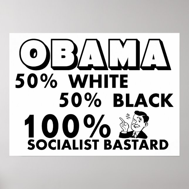 Póster Obama: 100% Socialista! (Frente)