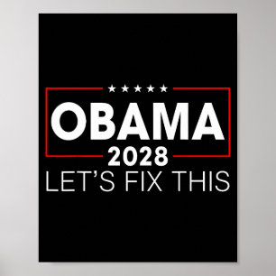 Poster Obama 2028 3º Mandato Vamos Corrigir Isso Obama Pa