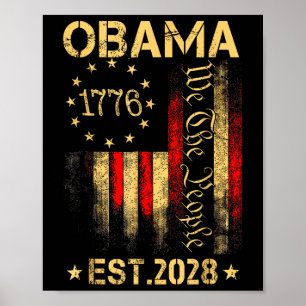 Poster Obama 2028 Nós, Presidente Pessoas 2028 América Fl