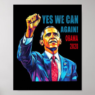 Poster Obama 2028 Sim Podemos Novamente Obama 48º Preside