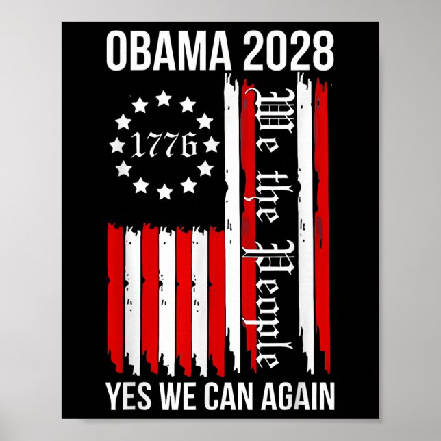 Poster Obama 2028 Sim Podemos Voltar A Bandeira Obama 48  (Frente)