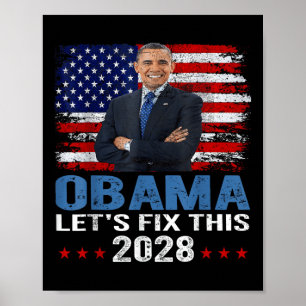 Poster Obama 2028 Vamos Corrigir Isso 7