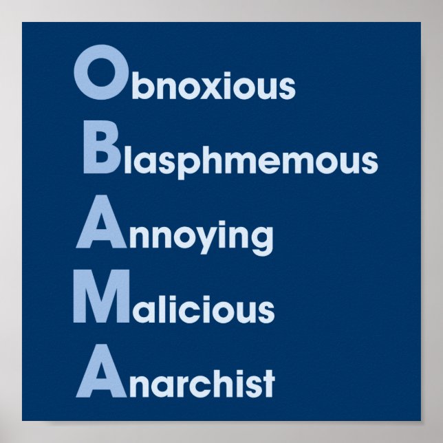 Poster Obama-Acronym (Frente)