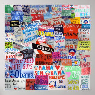 Poster Obama assina de todo o país