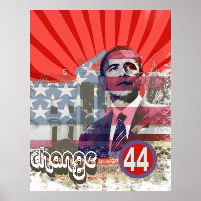 Póster Obama Change (Frente)