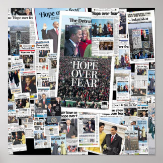 Poster Obama: Esperança sobre o medo