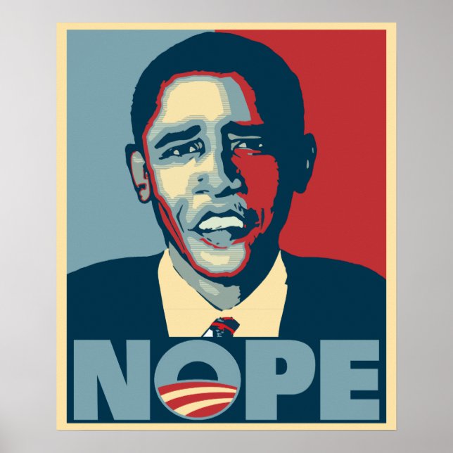 Póster Obama Nope (Frente)