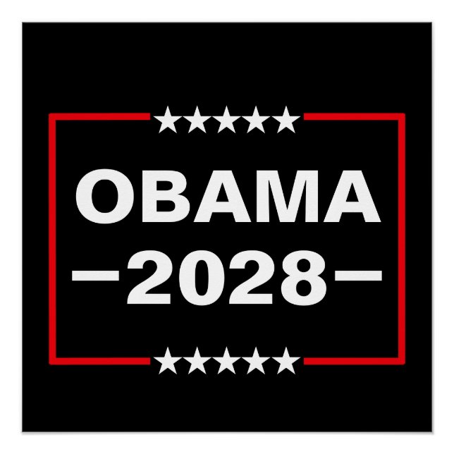 Póster Obama para o Presidente 2028 (Frente)