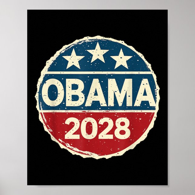 Poster Obama Para O Presidente 2028 Obama 2028 (Frente)
