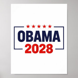 Poster Obama Para O Presidente 2028 Obama 2028