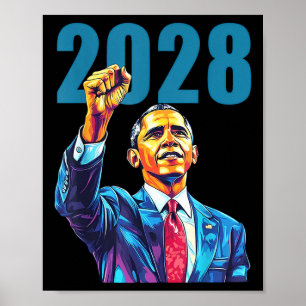 Poster Obama Para O Presidente 2028 Obama 48.º Presidente