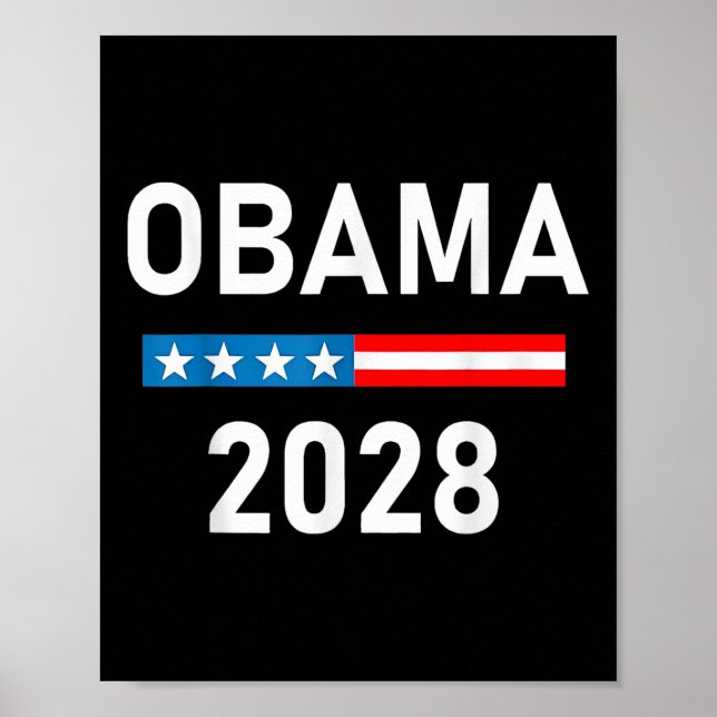 Poster Obama Para O Presidente Obama 2028 (Frente)