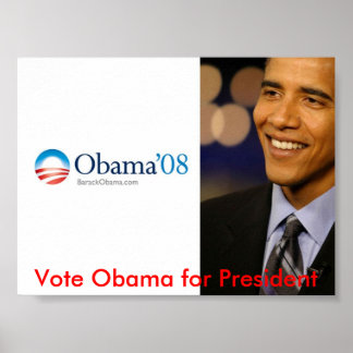Poster Obama para Presidente