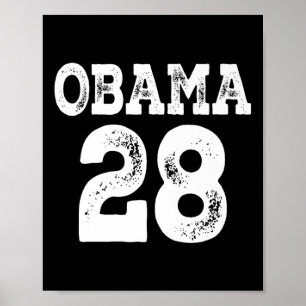 Poster Obama Para Presidente 2028 Jersey 28 Premium